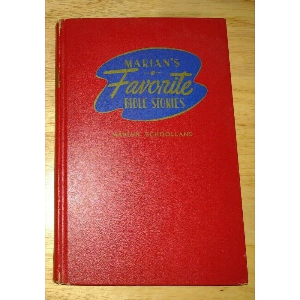 Vintage 1951 Marian's Favorite Bible Stories Storybook Red Hardback Schoolland
